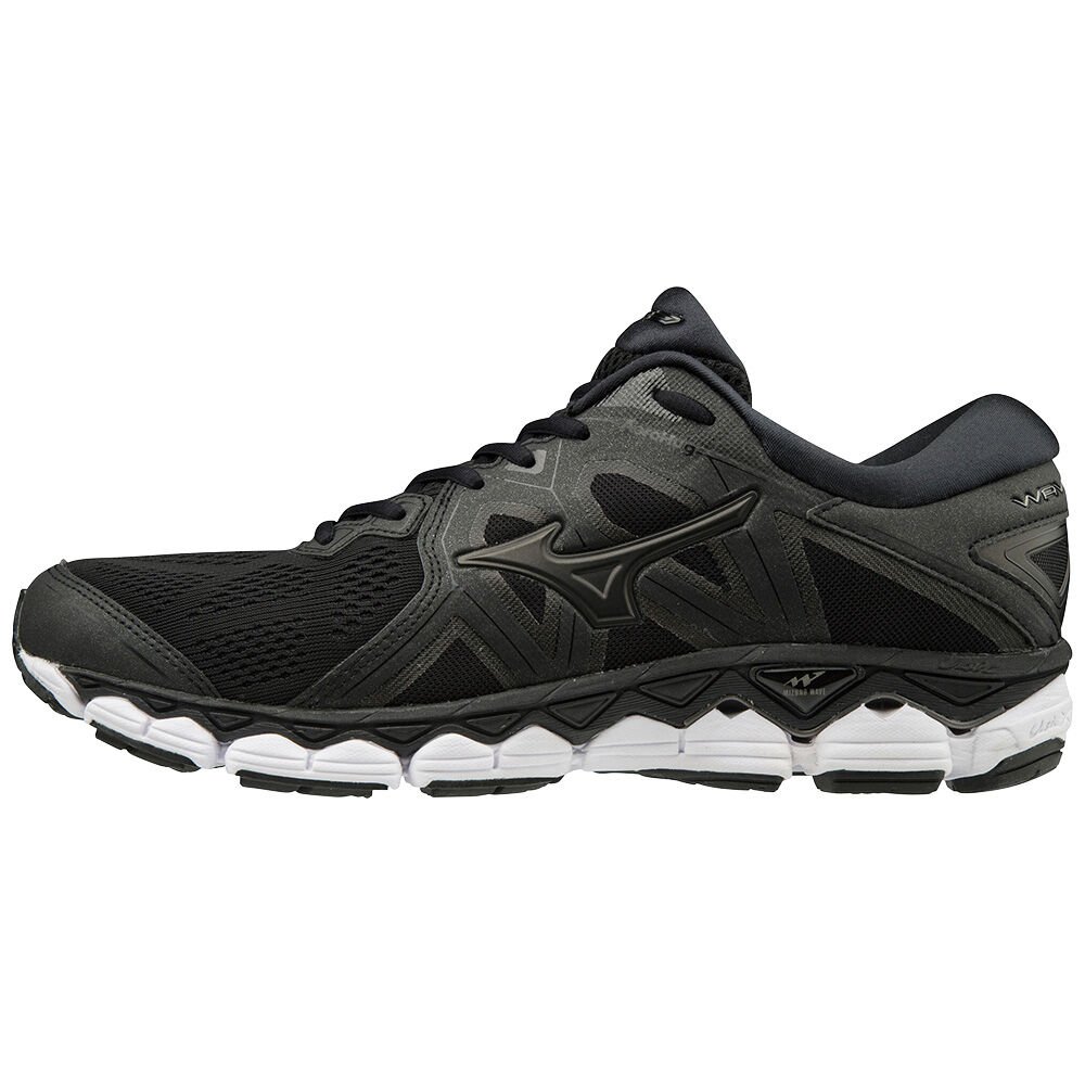 Zapatillas Running Mizuno WAVE SKY 2 Mujer Negras/Gris España HQXL-85910